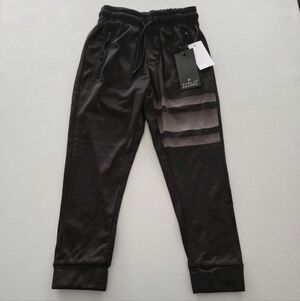 Public Record Little Boy Black Drawstring Joggers Size M (5)